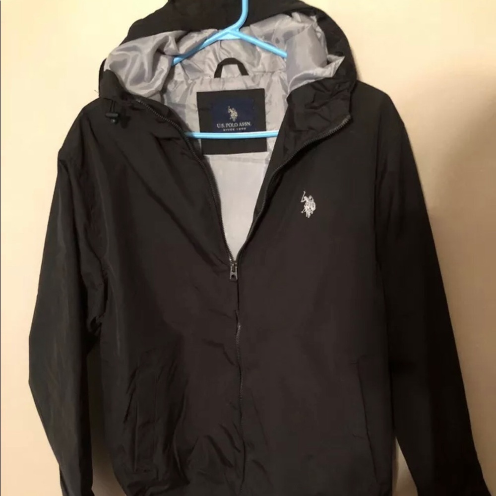 Us Polo Assn. Jacket Rain Coat Hooded Windbreaker